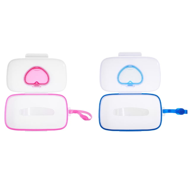 2 UNIDS Portátil Bebé Toallitas Cajas Cochecito de bebé Casos de toallitas colgantes (color surtido)