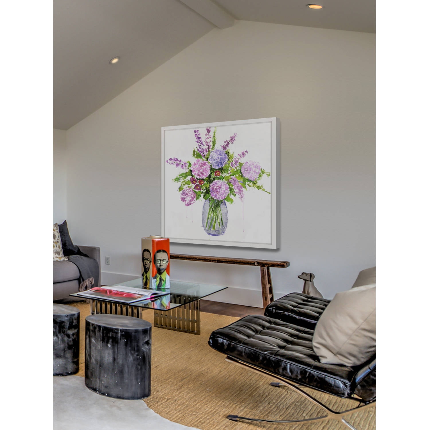 "Moon Blooms" Framed Painting Print