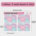 thumbnail image 2 of Debit Card Skin Credit Card Skin Credit Card Sticker Covers No Bubble Slim Small Chip Personalized Bank Card Decals PVC Waterproof Removable Transportation Card Colorful Florals 7.3x5.4Inch, 2 of 8