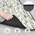 thumbnail image 3 of Xecao Wisteria Flower Print Car Foot Mat Set of 4 Pieces Neoprene All-Weather Dust-Proof Stain-resistantCar Interior Decorative mats Non-Slip Mats, 3 of 6
