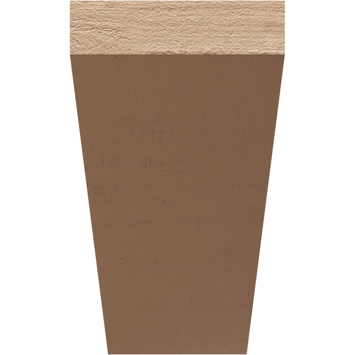 12"W x 36"D x 24"H Classic Concord Rough Cedar Woodgrain TimberThane Corbel, Primed Tan