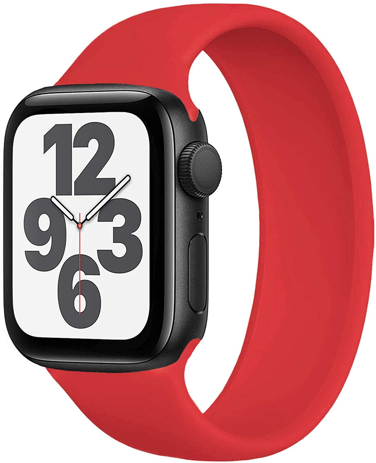 Braided Solo Loop Compatible with Apple Watch Bands SE/Series 6 Strap,  Stretchable Silicone Elastics Compatible with iWatch Series 5/4/3/2/142/44  #7(164mm-171mm wrist) Red - Walmart.com
