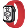 thumbnail image 1 of Braided Solo Loop Compatible with Apple Watch Bands SE/Series 6 Strap, Stretchable Silicone Elastics Compatible with iWatch Series 5/4/3/2/138/40 #7(164mm-171mm wrist) Red, 1 of 5