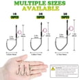 thumbnail image 4 of Live Shrimp Hooks 1/0 V-Bend Saltwater Bait Holder Hooks for Redfish Trout Bass Fishing 20PCS, 4 of 9