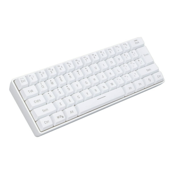Teclado De 3 Modos, Teclado RGB 2000mAh 2.4G Bluetooth Inalámbrico Con Cable Silencioso 61 Teclas Para Tableta Para Teléfono