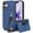 Blue, variant on For Apple IPhone 17e / 16e Wallet Case Ultra-Slim Profile Vintage Leather Texture, Wallet For Women Men Card Holder Magnetic Clasp Kickstand Folio Case,Pink,For iPhone 17e / 16e
