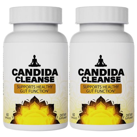 Candida Cleanse Capsules, Gut & Colon Support, Contains Oregano Leaf, Wormwood, etc - Natural Herbs for Intestinal Detox, 60 Capsules