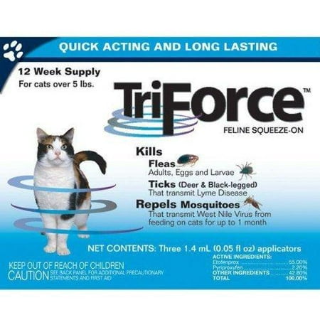 3 MONTH TriForce for CATS 5 lbs & OVER