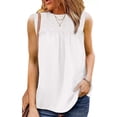 thumbnail image 2 of Camiseta sin mangas ANGGREK Casual Color puro, 2 of 6