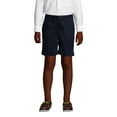 thumbnail image 2 of Lands' End School Uniform Boys Plain Front Blend Chino Shorts, 2 of 3
