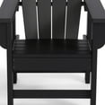 thumbnail image 2 of WestinTrends Malibu Kids Outdoor HDPE Adirondack Plastic Patio Chair, Black, 2 of 15