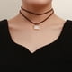 thumbnail image 4 of Gargantilla de cuerda de terciopelo coreana ajustable con tirador de joyería de estilo europeo y americano, collar con colgante de gran amor con personalidad simple para mujer, 4 of 6