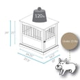 thumbnail image 4 of Mesa auxiliar mediana de madera para mascotas, estilo casual, para el hogar, espresso, 4 of 8