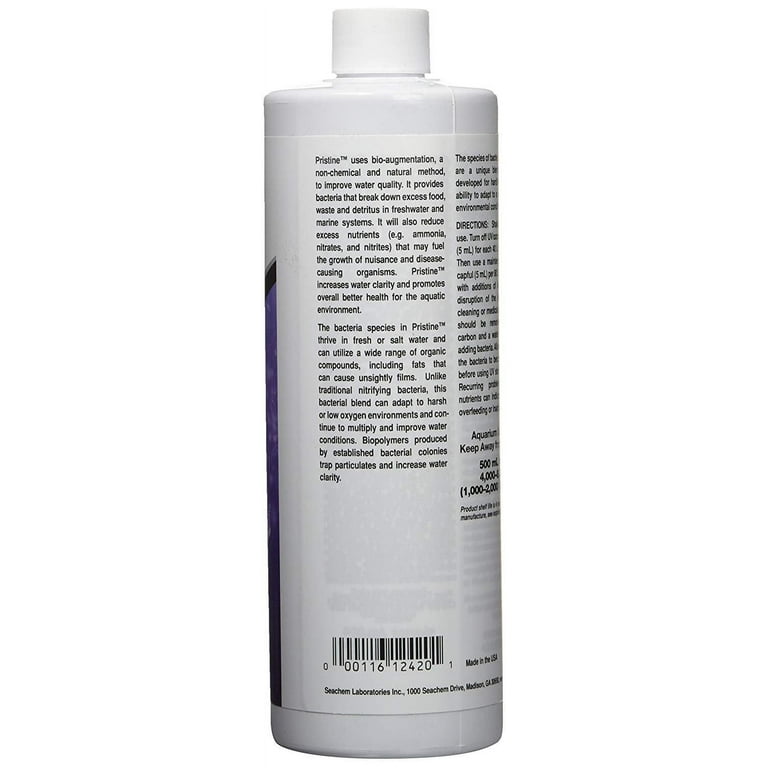 Seachem Pristine Aquarium Treatment, 500ml - Walmart.com
