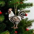 thumbnail image 4 of Handmade Animal Christmas Ornament,Animal Ornaments for Christmas Tree 2D Custom Acrylic Running, Animal Hanging Western Theme Party Decor for Home Animal Decor, 4 of 7