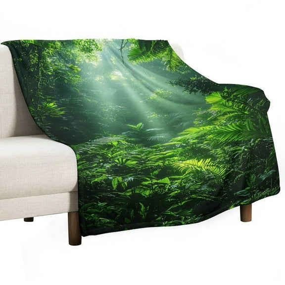 Forest Soft Print Blanket Throw Blankets Warm Cozy Lightweight Couch Blanket Stuff Gifts for Women Mom Teens