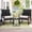 Grey, variant on Skandiquip 3-Piece Patio Bistro Set, All-Weather, Outdoor Wicker Furniture with Tempered Glass Table and Waterproof Cushions for Porch, Balcony, Black