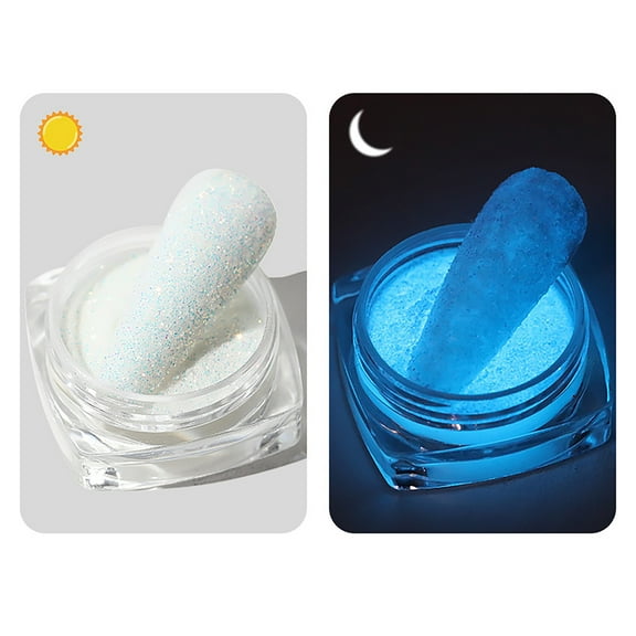 Dengmore Nail Art Jewelry Net Red Luminous Powder Fluorescent Bundi Broken Diamond Powder DIY Manicure Salon Nail Dip Powder Nail Kit, Women