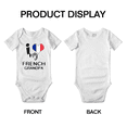 thumbnail image 3 of Je Cœur Mon Grand-Papa Français France Amour Drapeau Bébé Cache-Couches Bébé, 3 of 5
