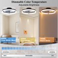 thumbnail image 2 of Ventilador de Techo DIAMONDFORGE 20" Negro con Control Remoto y Luz, 2 of 7
