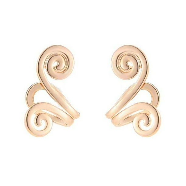 Xihbxyly Pendientes de Clip de Moda, Pendientes de Acupresión Sin Perforar, Diseño Personalizado, Elegantes Accesorios de Fiesta, Ideales para Bodas y Banquetes, Regalo Elegante para Mujer, Tamaño de