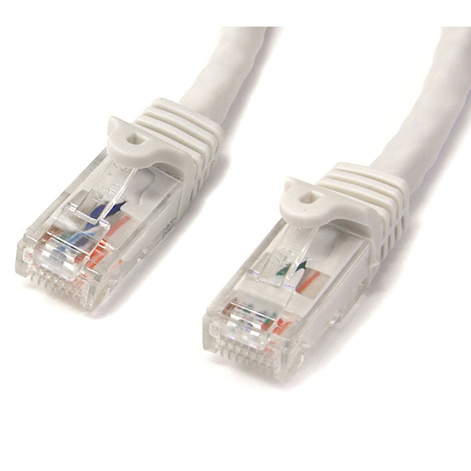StarTech 50ft CAT6 Cable - White CAT6 Ethernet Cable - Gigabit Ethernet Wire - 250Mhz 100W PoE RJ45 UTP CAT 6 Network Patch Cord Snagless (N6PATCH50WH)