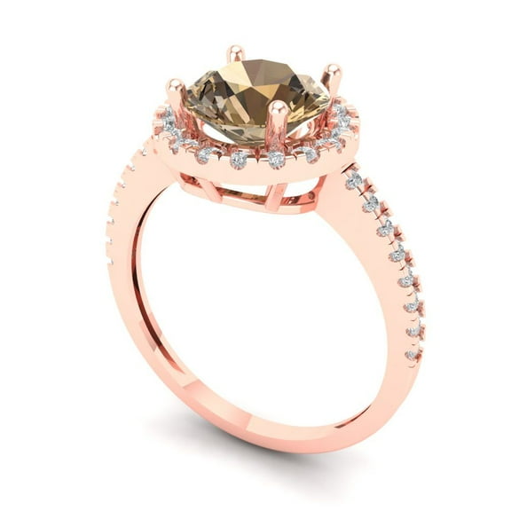 1.86ct Emerald Cut Blue Natural Swiss Blue Topaz 18k Pink Rose Gold Engraving Statement Bridal Wedding Halo Designer Ring Size 3.5