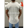thumbnail image 7 of ShirtBANC Hipster Hip Hop Long Drop Cut Mens Shirt Curved Hem Solid Color Packs, 7 of 7