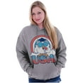 thumbnail image 4 of Tootsie Mr Owl American Patriot USA Unisex Plus Size Hoodie Brisco Brands 3X, 4 of 5