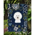 thumbnail image 3 of Blue Flowers Bichon Frise Flag Garden Size BB5068GF, 3 of 3