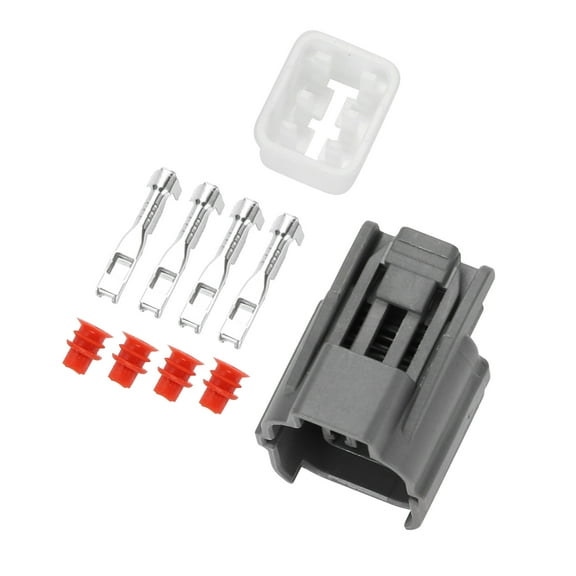 Unique Bargains 4 Pin Small Light Turn Signal Connector Plug Female Wire Terminal Connector for Honda Accord 1 Set