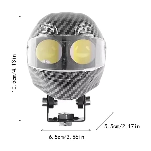 1 Pcs/2Pcs Motorcycle LED Spotlight Full Face Helmet Shape LED Bulb Lens Yellow Motorcycle Vehicle Bulb Fog Lights Signal Lamp Replacement For, Motorcycle Parts, D