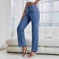 thumbnail image 5 of Wide Leg Jeans for Women High Waisted Slim Fit Sexy Bell Bottoms Jeans Vintage Y2K Pull-On Pants with Pockets, 5 of 5