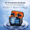 thumbnail image 2 of AI Translation Earbuds with Smart Touchscreen Case, Real-Time Two-Way Language Translator, Bluetooth Wireless Earbuds with Free App, No Subscription, for Travel & Daily Use, 2 of 8