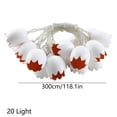 thumbnail image 3 of Fasiaou 10 Ft Easter Shells Breaking Light String with 10 LED Cracked Egg Lights, Battery Operated Holiday Decoration for Home,As Show, 3 of 7