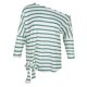 thumbnail image 4 of Camiseta Casual de Rayas Cruzadas con Hombros Oblicuos para Mujer con Manga de Murciélago L Hugo Blusas con hombros descubiertos, 4 of 10