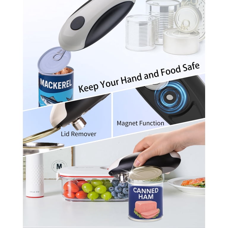 Behome Rechargeable Electric Can Opener Automatic White photo 5