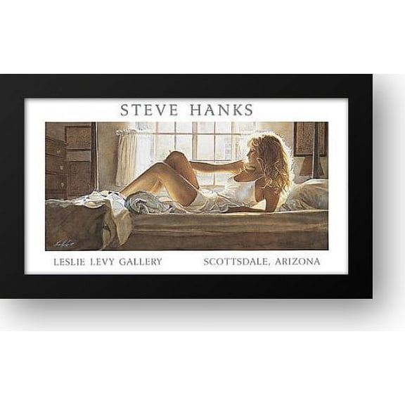 Bedroom Light 36x22 Framed Art Print by Hanks, Steve
