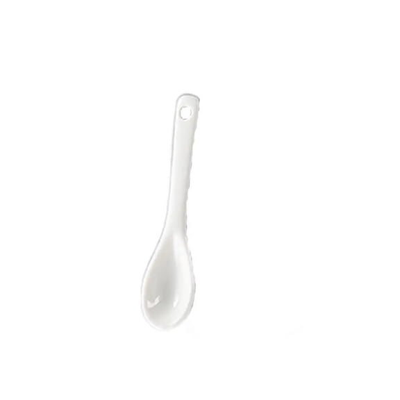 White Long Handle Spoons Tea Honey Supplies Creative Mini Seasoning Spoon Ceramic Stirring Spoon Tea Coffee