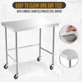 thumbnail image 3 of Kselythan 36 x 24 Inch Stainless Steel Work Table,Commercial Kitchen Prep Table Metal Table for Restaurant and Home, 3 of 7