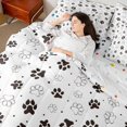 thumbnail image 4 of Homewish Cute Dog Paws 7-Piece Twin Bedding,Cartoon Pet Themed Bedding Comforter Set,White,Polkadot Reversible, 4 of 8