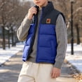 thumbnail image 4 of Boys Quilted Vest Outwear Warm Fashion Casual Full Zip Winter Sleeveless Jacket Blue 12, 4 of 5