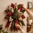 thumbnail image 6 of DIY Quilted Christmas Tree Wreath Making Kit, Fabric Patchwork Holiday Wreath Craft Set, Hand‑Sew Wall Hanging Ornament for Christmas Home Decoration, 6 of 6