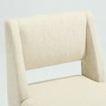 thumbnail image 4 of Zesthouse 18.3" Modern Dining Chairs Set of 4, Linen Fabric Dining Room Chairs with High Back and Metal Legs, Armless Upholstered Side Chair for Dining Room Kitchen, Beige, 4 of 9