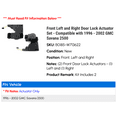 thumbnail image 2 of Front Left and Right Door Lock Actuator Set - Compatible with 1996 - 2002 GMC Savana 2500 1997 1998 1999 2000 2001, 2 of 2