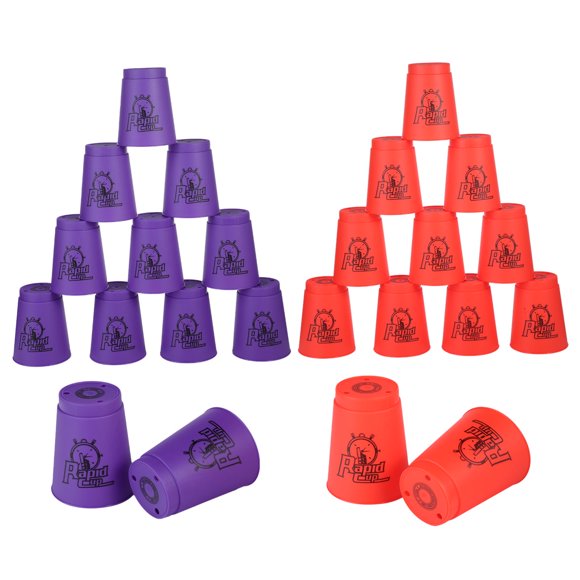 Sport Stacking Cups, 24pcs Sports Stacking Cups Speed Training Game for Challenge Competition Travel Party Gift for Kids and Adults