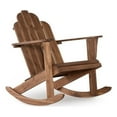 thumbnail image 1 of Hawthorne Collections Solid Wood Acorn Brown Rocking Chair Rectangular 37.2"H Unassembled, 1 of 12