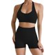 thumbnail image 1 of Gibobby Conjunto de Entrenamiento para Mujer Ropa deportiva para mujer, conjuntos activos para mujer, conjuntos deportivos para mujer, conjunto deportivo de cintura de banda a(Negro, L), 1 of 5