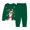 AB291 Green, variant on Bainana Unisex Kids Christmas Pajamas Animals Print Long Sleeve T-Shirt Pants Sleepwear Boys And Girls Daily Casual Outfit Set, Size 2-3 Years