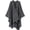 Grey, variant on Ethnic Style Pashmina Shawl Wraps for Women Warm Blanket Cardigan Travel Scarf for Women Windproof Poncho Cape Coat